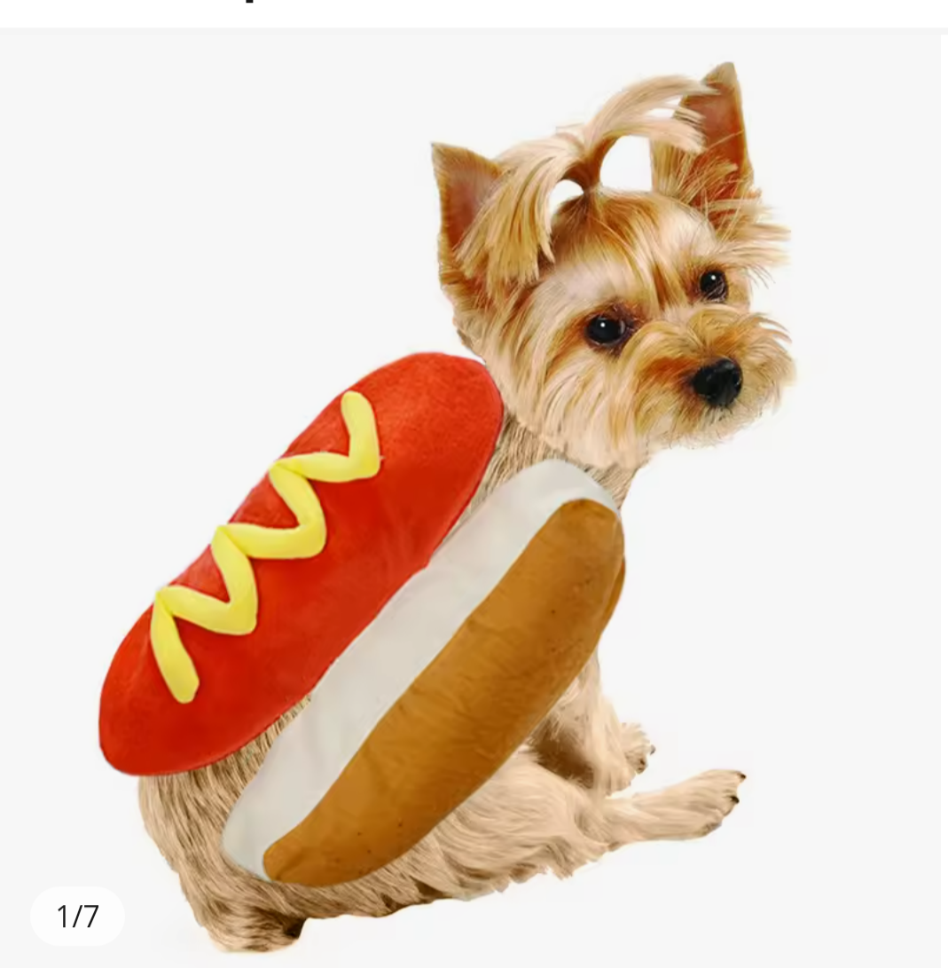 Hot Dog Halloween Costume for Pets