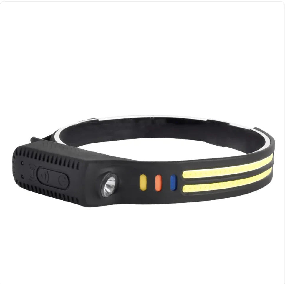 Rechargeable Dual-Light Silicone Touchless Sensor Headlamp