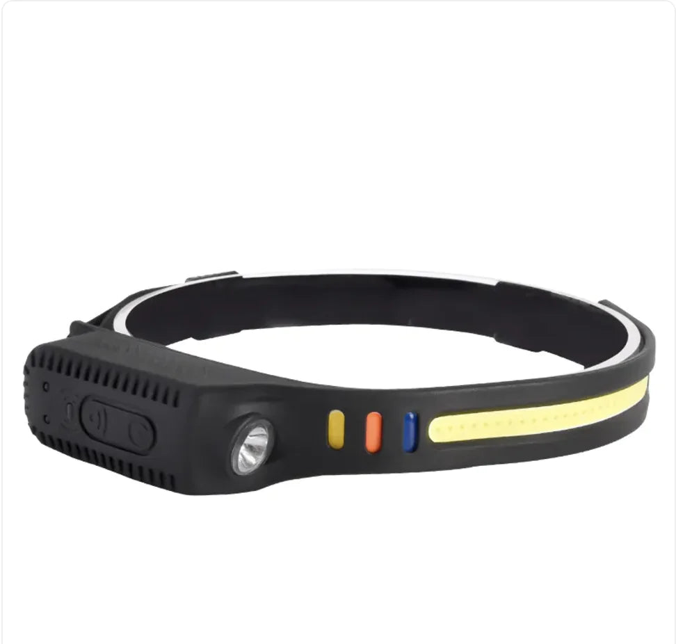Rechargeable Dual-Light Silicone Touchless Sensor Headlamp